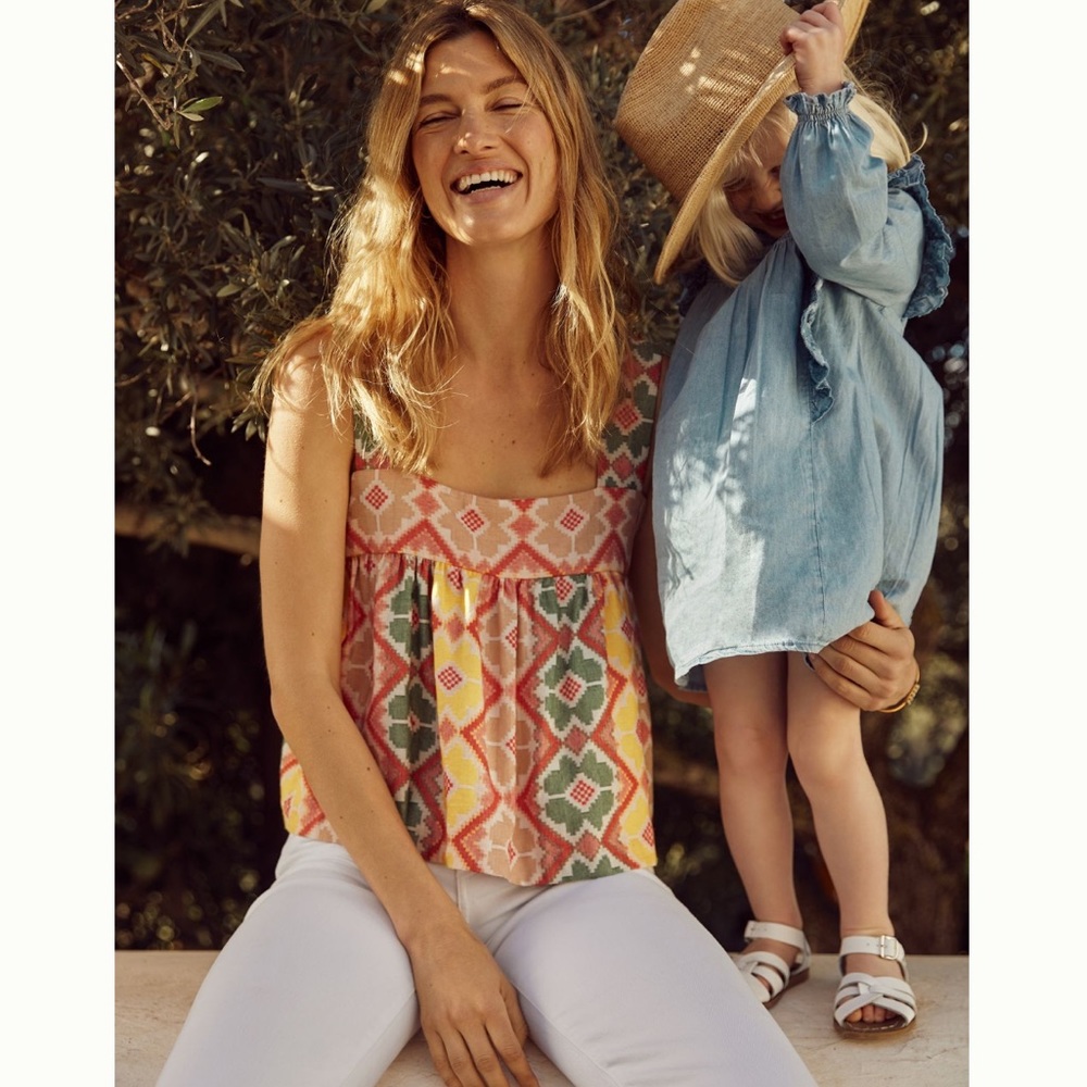 Anthropologie Marta swing tank, size S